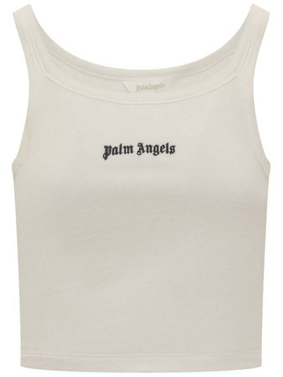 Long Sleeve T-Shirt PWAD060S24FAB002 0310 WHITE - PALM ANGELS - BALAAN 2