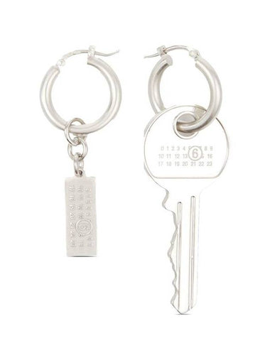 Mm6 Maison Margiela Tag And Key Earrings Accessories - MAISON MARGIELA - BALAAN 1