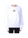 ORB Logo Crewneck Sweatshirt White - VIVIENNE WESTWOOD - BALAAN 1