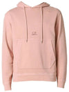 Central Logo Hoodie Pale Mauve - CP COMPANY - BALAAN 3