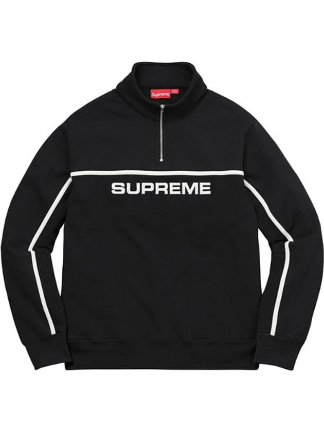 TwoTone Half Zip Sweatshirt Black 2Tone Half Zip Sweatshirt Black - SUPREME - BALAAN 1