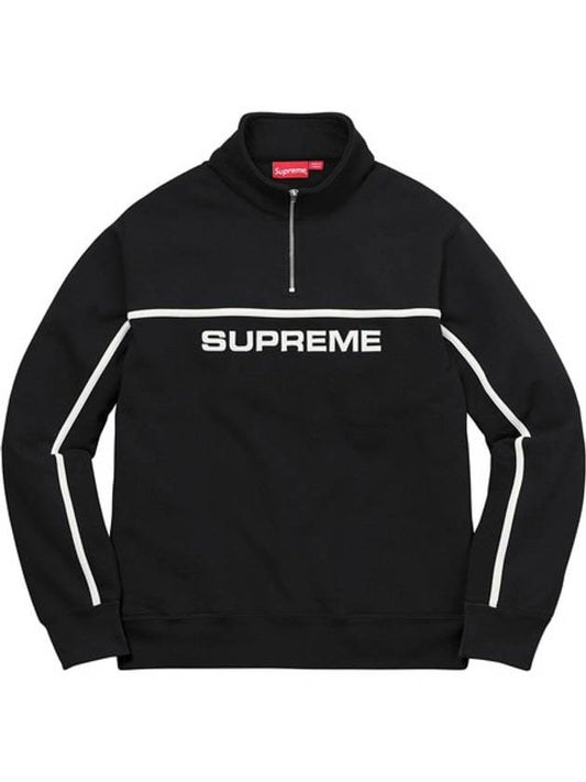 TwoTone Half Zip Sweatshirt Black 2Tone Half Zip Sweatshirt Black - SUPREME - BALAAN 1