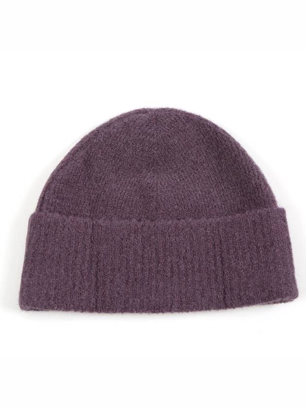 Logo Patch Knit Beanie Lilac - AMI - BALAAN 3