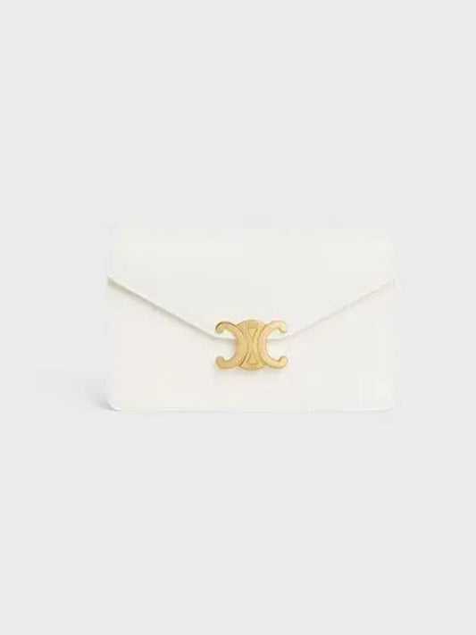 Margot Chain Wallet Shiny Calfskin White - CELINE - BALAAN 2