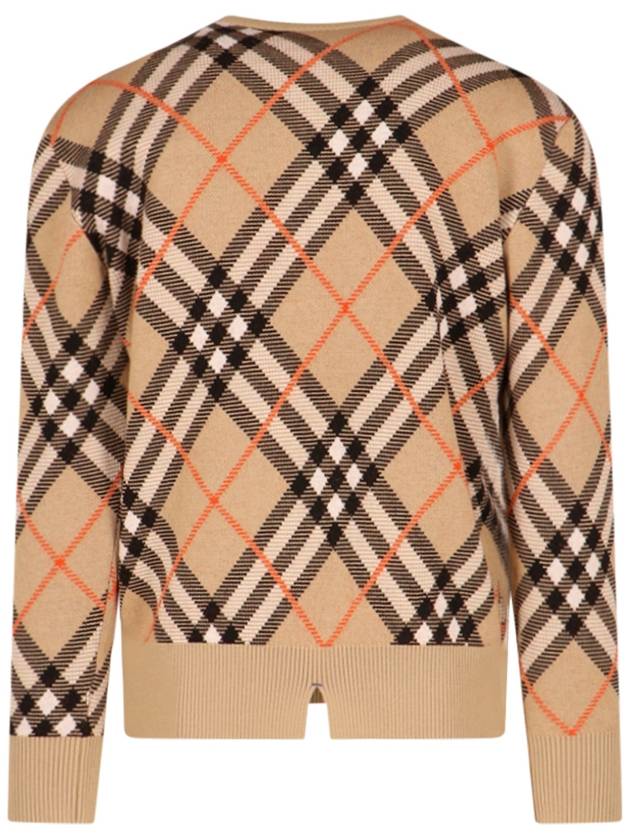 Vintage Check Intarsia Knit Top Beige - BURBERRY - BALAAN 3