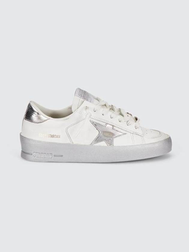 Stardan Silver Tab Low Top Sneakers White - GOLDEN GOOSE - BALAAN 2