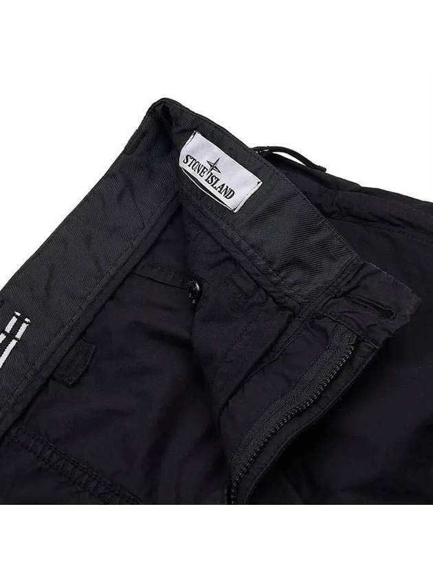 Light Stretch Cotton Bermuda Shorts Black - STONE ISLAND - BALAAN 9