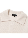 Lambswool collar pocket knit cardigan IVORY - 20THHOLE - BALAAN 4