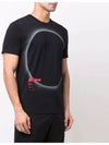 Eclipse Logo Short Sleeve T-Shirt Black - STONE ISLAND - BALAAN 4