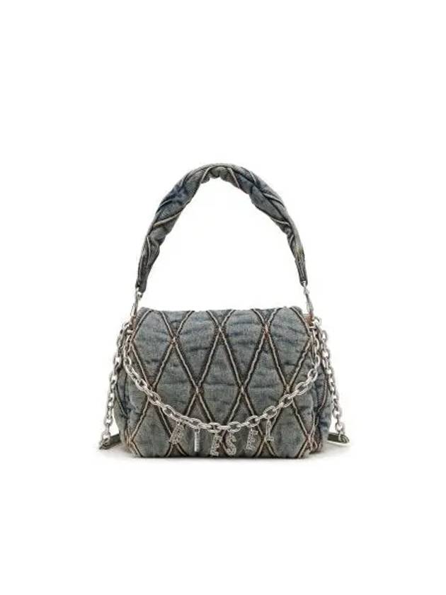 Charm D Initial Denim Shoulder Bag X09596 P5570 HA001 - DIESEL - BALAAN 1