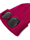 Goggle Detail Ribbed Beanie Pink - CP COMPANY - BALAAN 3