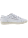 Women's SL 08 Smooth Leather Low Top Sneakers Blanc Optic - SAINT LAURENT - BALAAN.