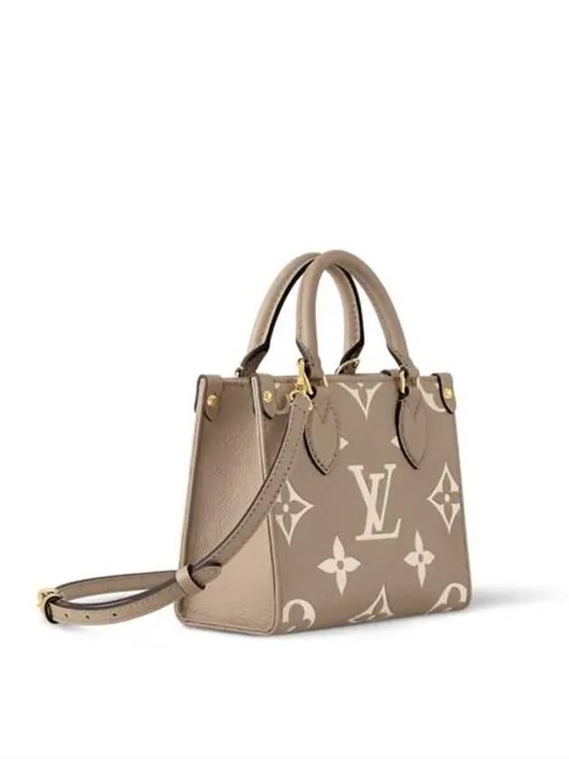 OnTheGo BB Bicolor Monogram Empreinte Leather Tote Bag Dove Grey - LOUIS VUITTON - BALAAN 3