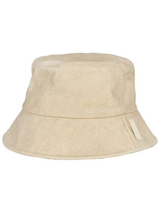 Strap embroidered logo bucket hatbeige - BUTTONPLAY - BALAAN 1