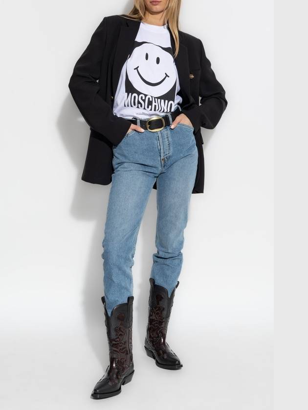 Moschino Jeans With Logo, Women's, Blue - MOSCHINO - BALAAN 2