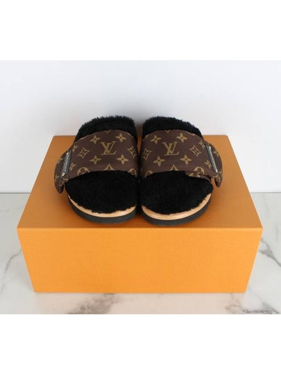 Pillow Flat Comfort Mule Shearling Slippers 37 240 - LOUIS VUITTON - BALAAN 2