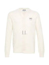 White Heart Wappen Wool Cardigan Ivory - COMME DES GARCONS PLAY - BALAAN 2