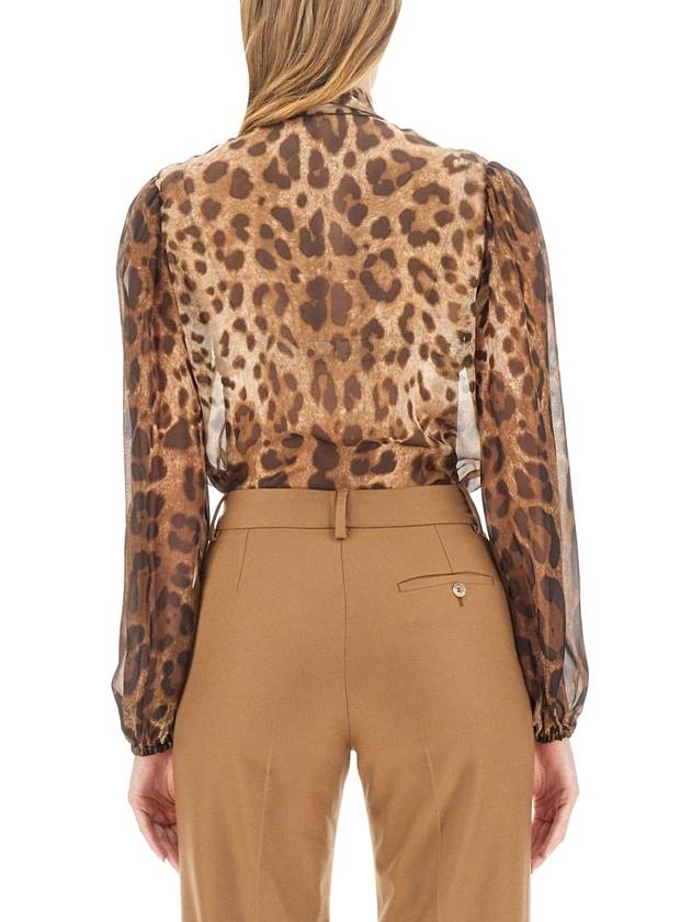 23 fw silk shirt WITH animal rear print F5N70TIS1MNHY13M B0650654574 - DOLCE&GABBANA - BALAAN 4