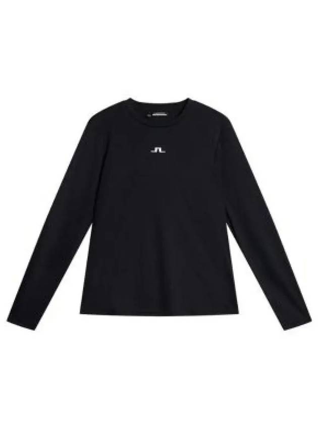 Golf Logo Print Ada Long Sleeve T-Shirt Black - J.LINDEBERG - BALAAN 2