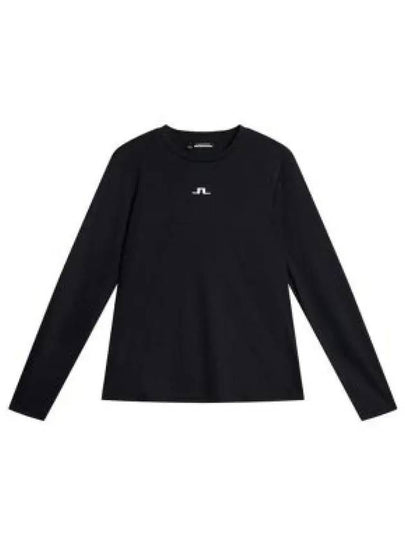 Golf Logo Print Ada Long Sleeve T-Shirt Black - J.LINDEBERG - BALAAN 2