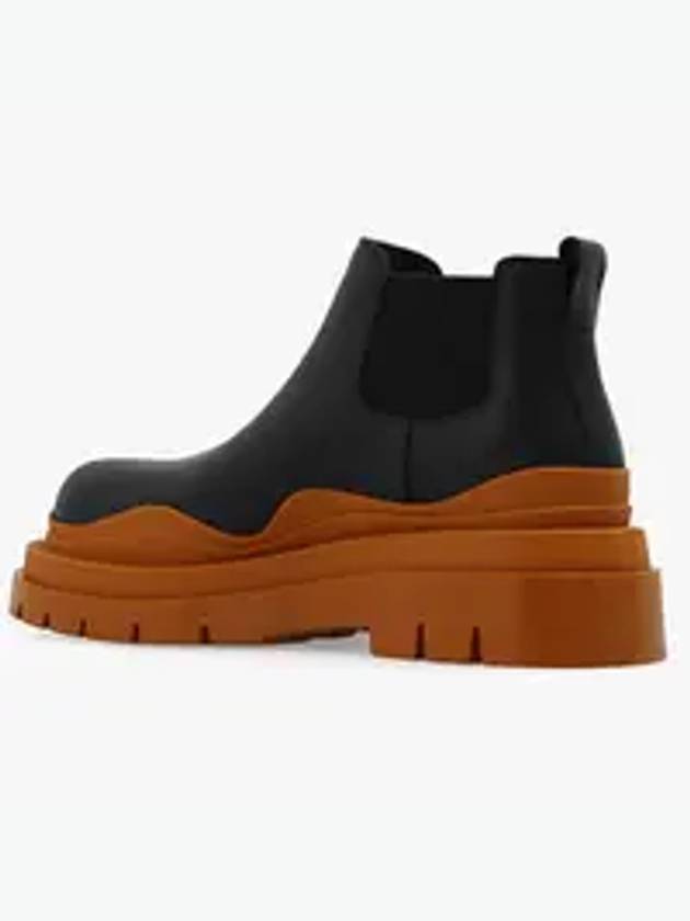 Tire Ankle Chelsea Boots Black Cognac - BOTTEGA VENETA - BALAAN 6