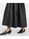 Dindy Cotton Long Pleated Skirt Black - MAX MARA - BALAAN 5