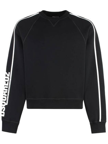 DSQUARED2 Cotton Crew-Neck Sweatshirt - DSQUARED2 - BALAAN 1