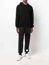 4 Bar Cotton Gun Club Check Jacquard Track Pants Black - THOM BROWNE - BALAAN.