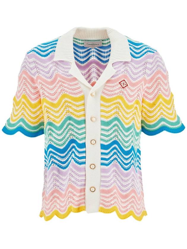 gradient wave knit shirt - CASABLANCA - BALAAN 1