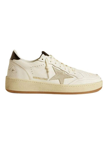 Ball Star 2 Suede Star Heel Tab Low Top Sneakers White - GOLDEN GOOSE - BALAAN 1