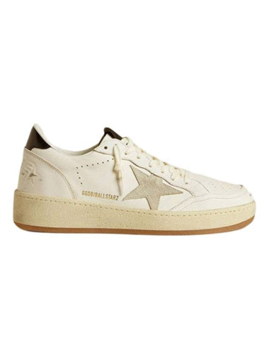 Ball Star 2 Suede Star Heel Tab Low Top Sneakers White - GOLDEN GOOSE - BALAAN 1