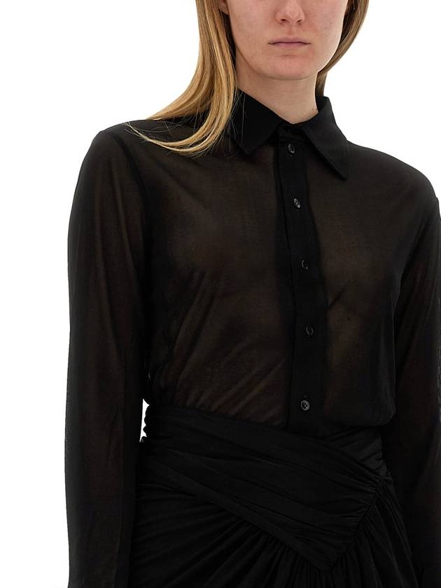 N26 women shirt blouse crepe jersey shirt - SAINT LAURENT - BALAAN 5