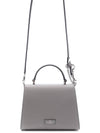 V Logo Leather Tote Bag Dove Grey - VALENTINO - BALAAN 5