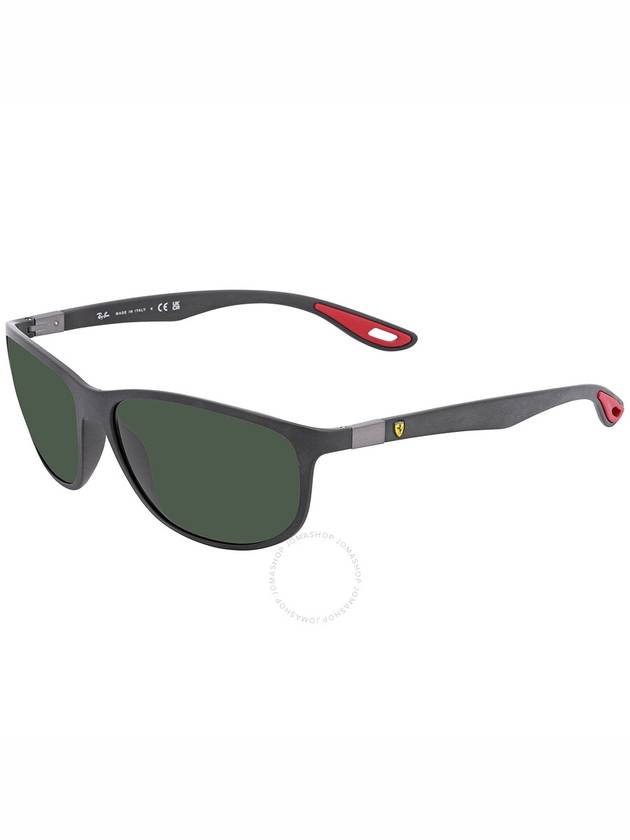 RB4394M SCUDERIA FERRARI COLLECTION Dark Green Pillow Unisex Sunglasses RB4394M F60271 61 - RAY-BAN - BALAAN 3