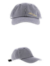 Check Baseball Ball Cap Navy - ACNE STUDIOS - BALAAN 5