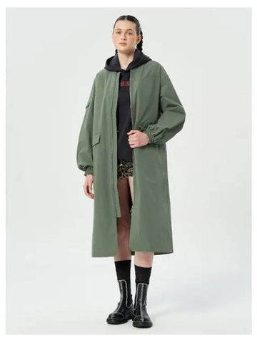 Tech seersucker oversized shell coat jacket Beetre domestic product - GANNI - BALAAN 1