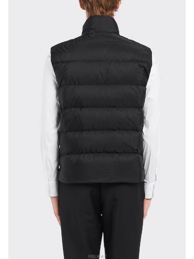 Re-Nylon Sleeveless Down Padded Jacket Black - PRADA - BALAAN 5