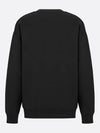 Cotton Fleece Sweatshirt Black - DIOR - BALAAN 3