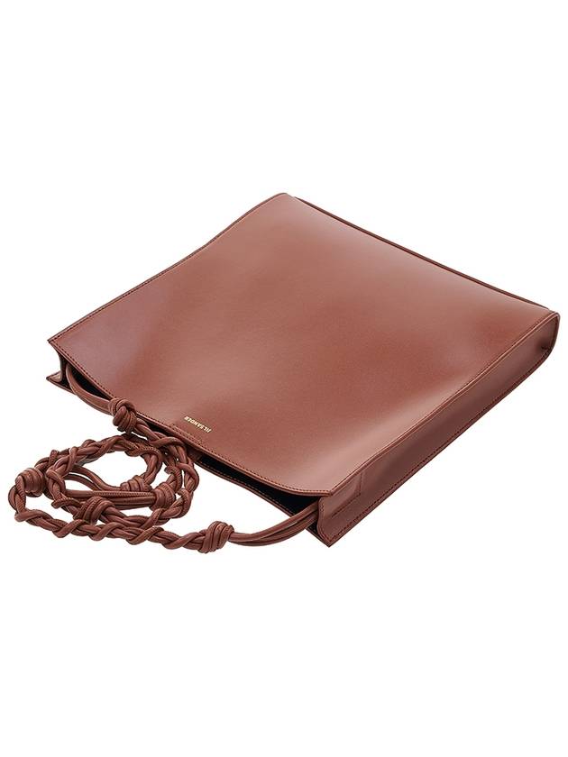 Tangle Medium Leather Cross Bag Brown - JIL SANDER - BALAAN 5