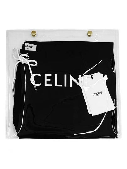 Logo Print Nylon Swimming Shorts Black - CELINE - BALAAN 8