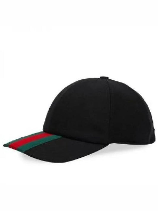 Web Canvas Base Ball Cap Black - GUCCI - BALAAN 2