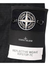 Wappen Patch Reflective Weave Ripstop TC Hooded Jacket Black - STONE ISLAND - BALAAN 7