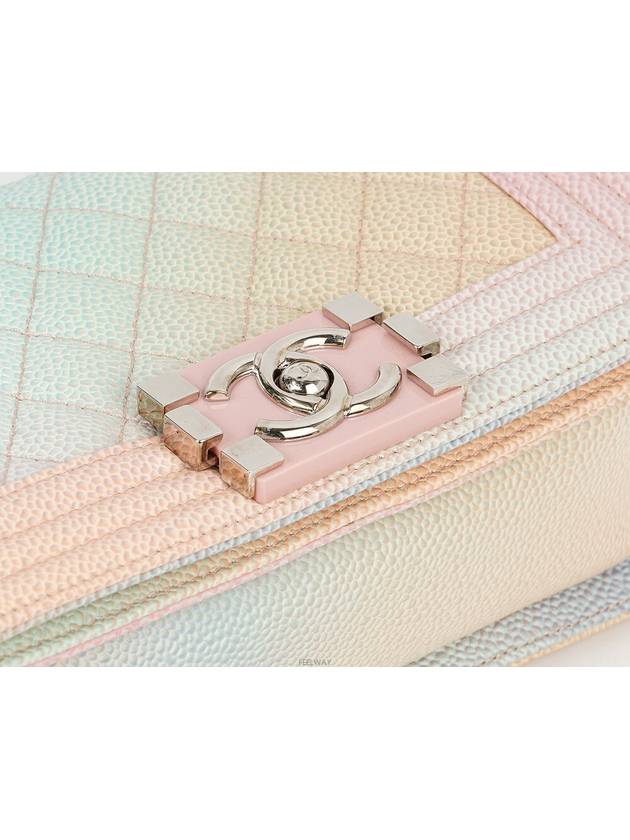 Boy bag small rainbow silver caviar 74166 - CHANEL - BALAAN 6