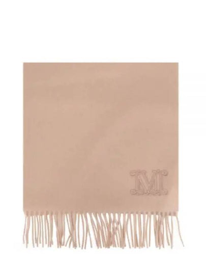 Wsdalia Embroidered Logo Cashmere Scarf Pink - MAX MARA - BALAAN 2