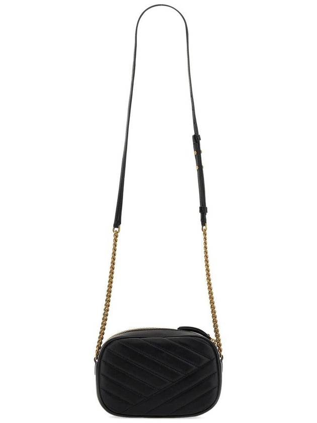 Chevron Kira Small Camera Cross Bag Black - TORY BURCH - BALAAN 3