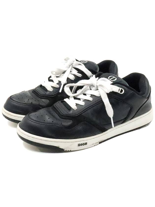 Men s Dior Christian 3SN272ZPP Black Leather Sneakers 43 gt Gangbuk used luxury goods - DIOR - BALAAN 3