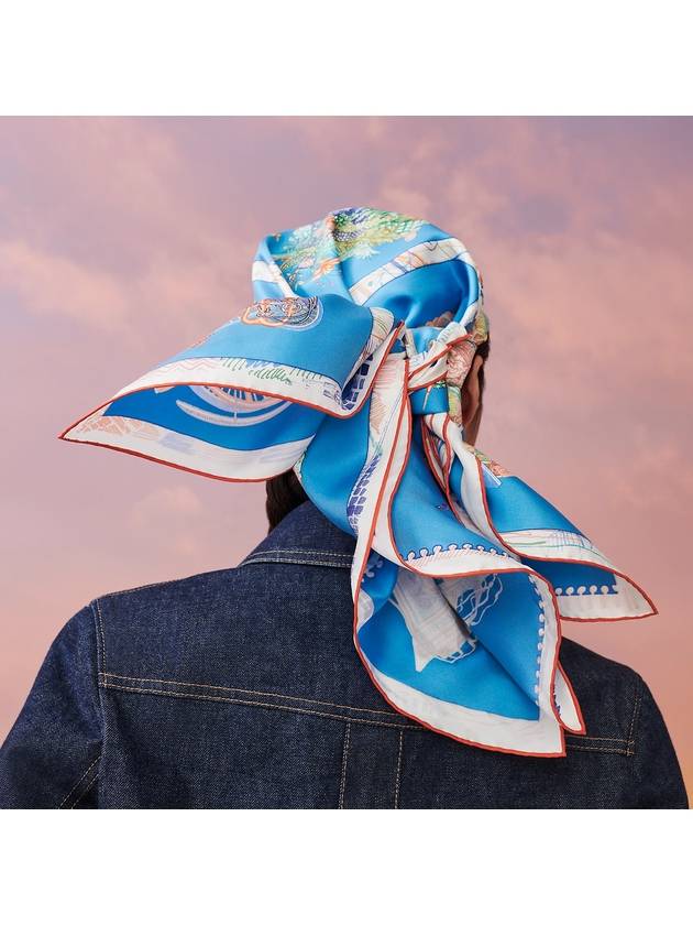 Chevaloscope 90 Scarf Bleu - HERMES - BALAAN 3