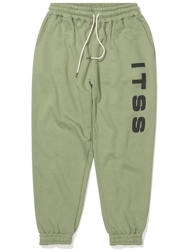 Loose fit jogger pants brushed sage green - IL TEMPO SELECT SHOP - BALAAN 3