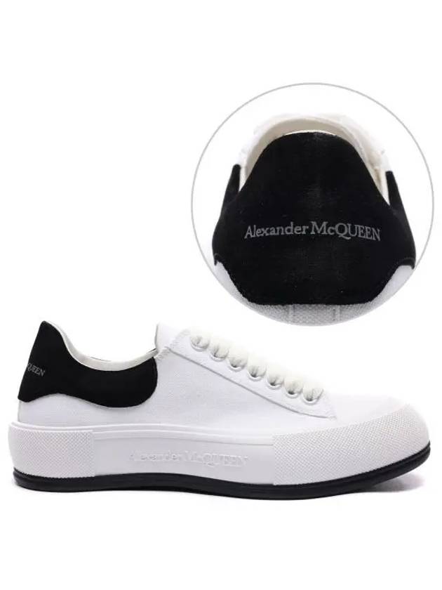 Deck Plimsol Low Top Sneakers White - ALEXANDER MCQUEEN - BALAAN 2