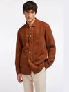 Men's Linen OutPocket ShirtType Jacket MMCON5T54 254 - AT.P.CO - BALAAN 8